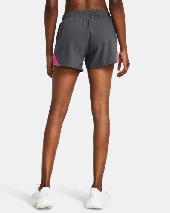 Women's UA Fly-By 3" Shorts, Gray, pdpMainDesktop image number 1